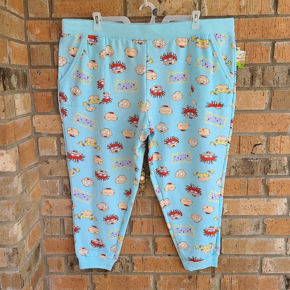 Nickelodeon Women's Printed Easy Care Pajamas Pants Jogger Rugrats Size 3X - Picture 2 of 12